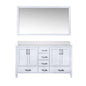 Jacques 60 in. W x 22 in. D White Double Bath Vanity
