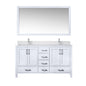Jacques 60 in. W x 22 in. D White Double Bath Vanity
