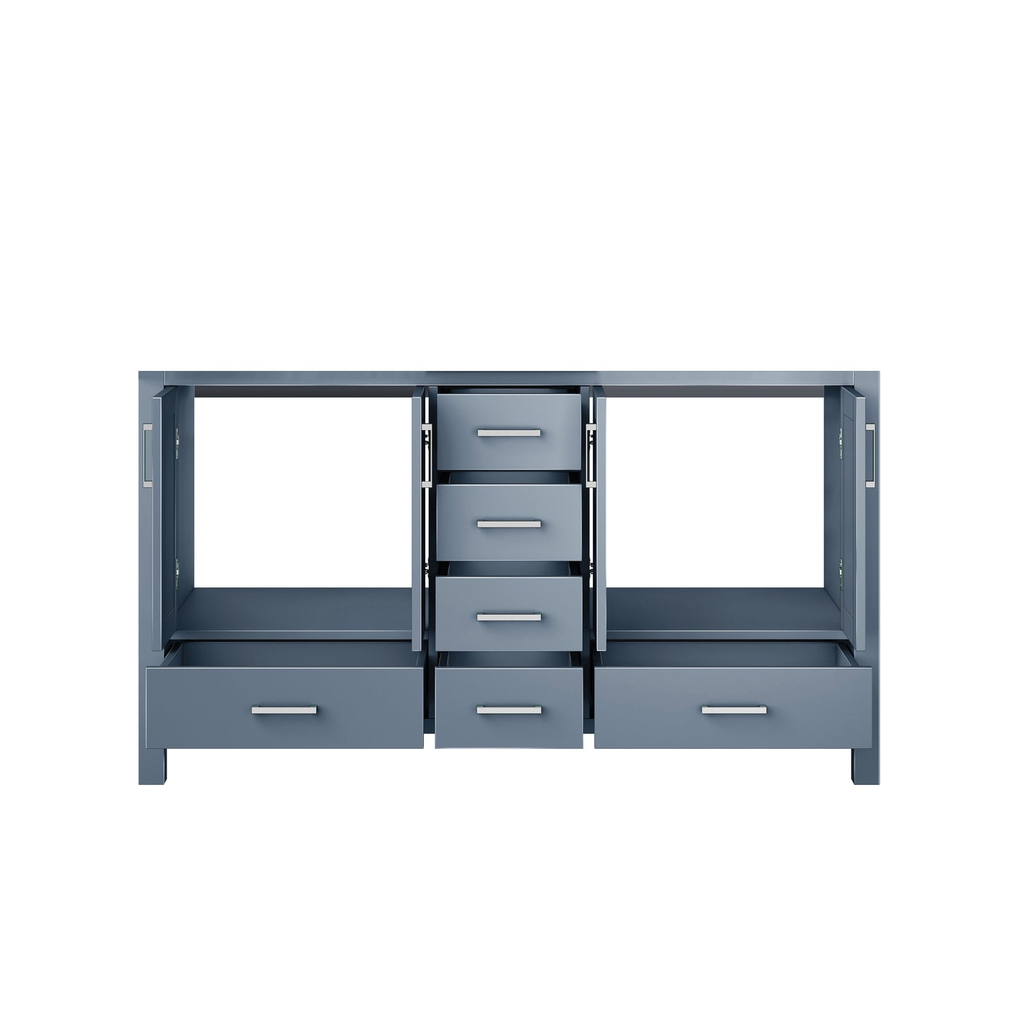Jacques 60 in. W x 22 in. D Dark Grey Double Bath Vanity