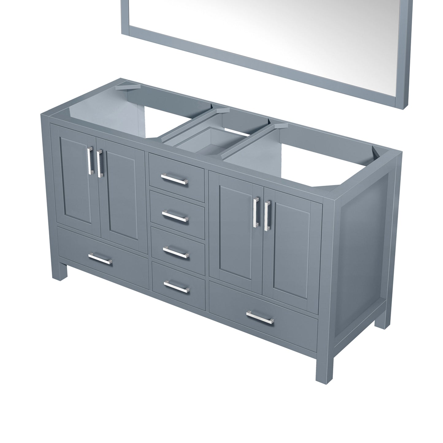 Jacques 60 in. W x 22 in. D Dark Grey Double Bath Vanity