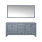 Jacques 60 in. W x 22 in. D Dark Grey Double Bath Vanity