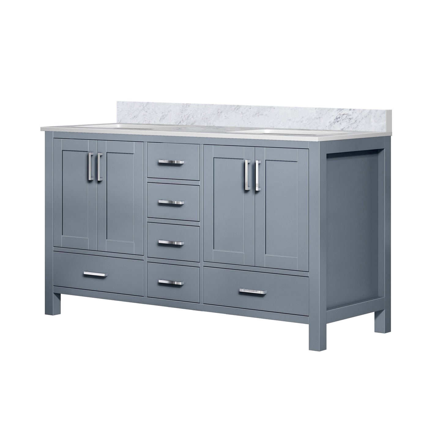 Jacques 60 in. W x 22 in. D Dark Grey Double Bath Vanity