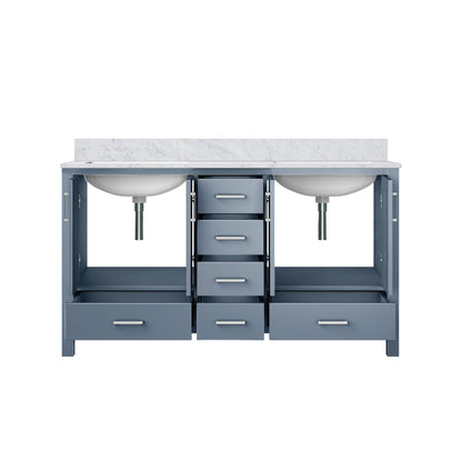Jacques 60 in. W x 22 in. D Dark Grey Double Bath Vanity