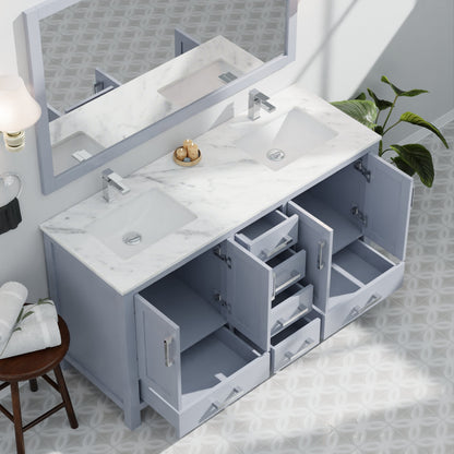 Jacques 60 in. W x 22 in. D Dark Grey Double Bath Vanity