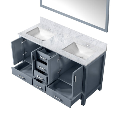 Jacques 60 in. W x 22 in. D Dark Grey Double Bath Vanity