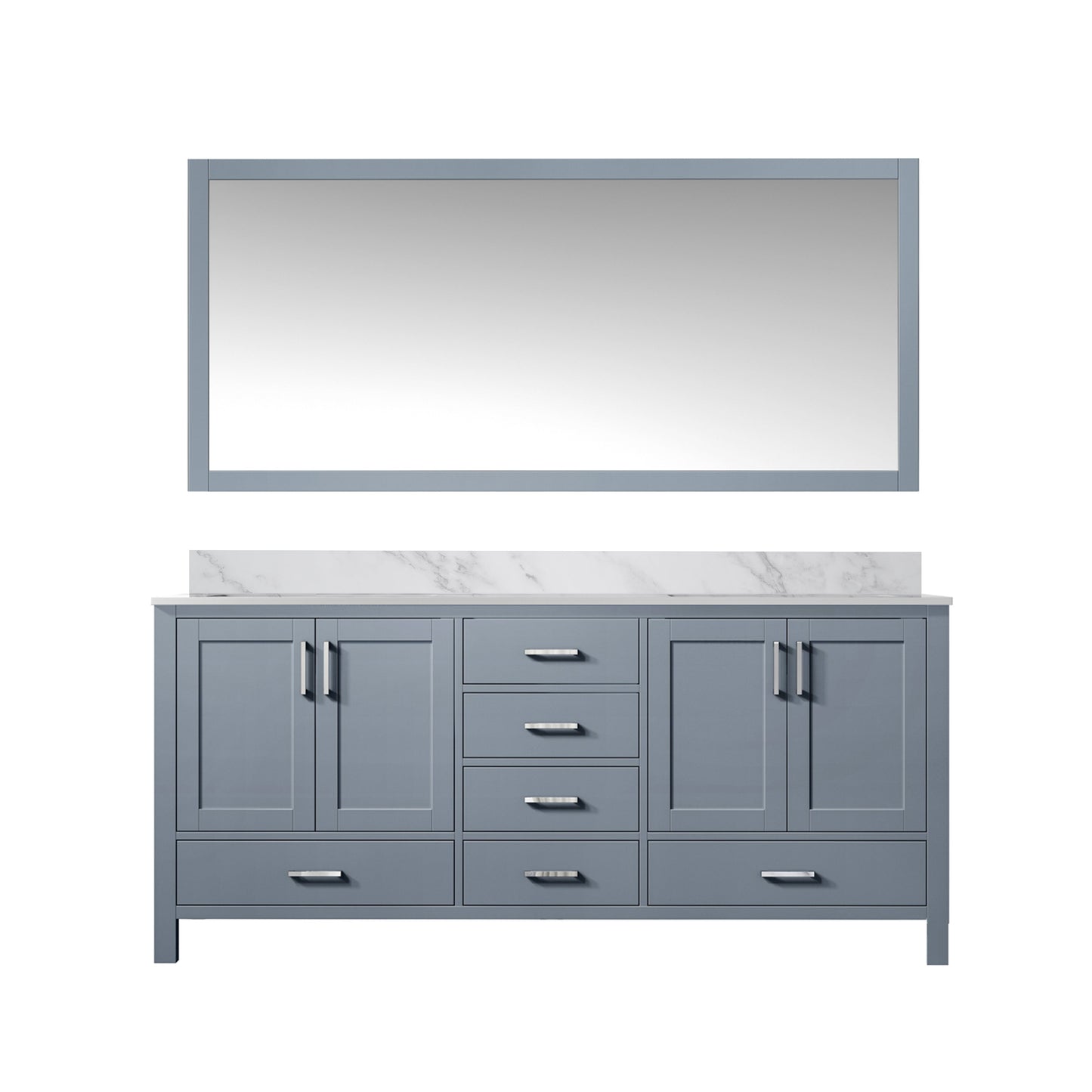 Jacques 60 in. W x 22 in. D Dark Grey Double Bath Vanity