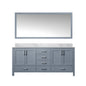 Jacques 60 in. W x 22 in. D Dark Grey Double Bath Vanity