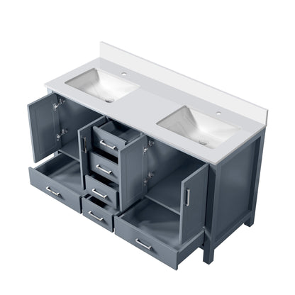 Jacques 60 in. W x 22 in. D Dark Grey Double Bath Vanity