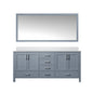 Jacques 60 in. W x 22 in. D Dark Grey Double Bath Vanity