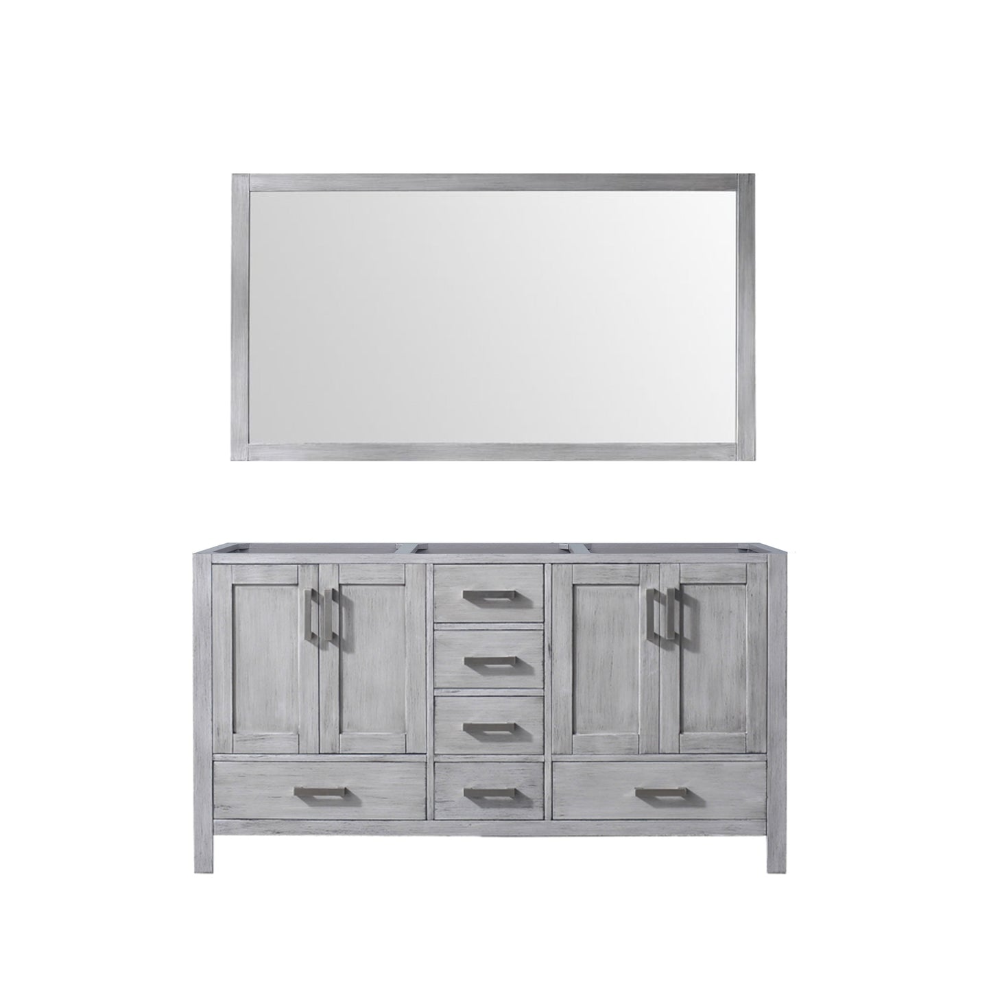 Jacques 60 in. W x 22 in. D Distressed Grey Double Bath Vanity