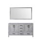 Jacques 60 in. W x 22 in. D Distressed Grey Double Bath Vanity