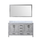 Jacques 60 in. W x 22 in. D Distressed Grey Double Bath Vanity