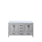 Jacques 60 in. W x 22 in. D Distressed Grey Double Bath Vanity