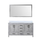 Jacques 60 in. W x 22 in. D Distressed Grey Double Bath Vanity