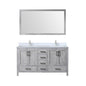 Jacques 60 in. W x 22 in. D Distressed Grey Double Bath Vanity