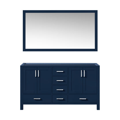 Jacques 60 in. W x 22 in. D Navy Blue Double Bath Vanity