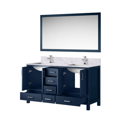 Jacques 60 in. W x 22 in. D Navy Blue Double Bath Vanity