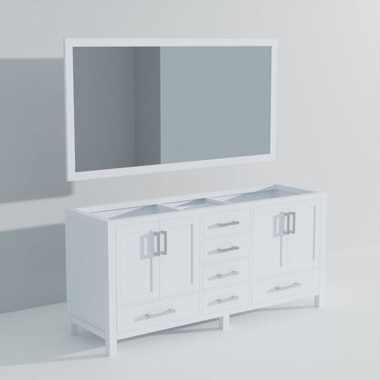 Jacques 72 in. W x 22 in. D White Double Bath Vanity