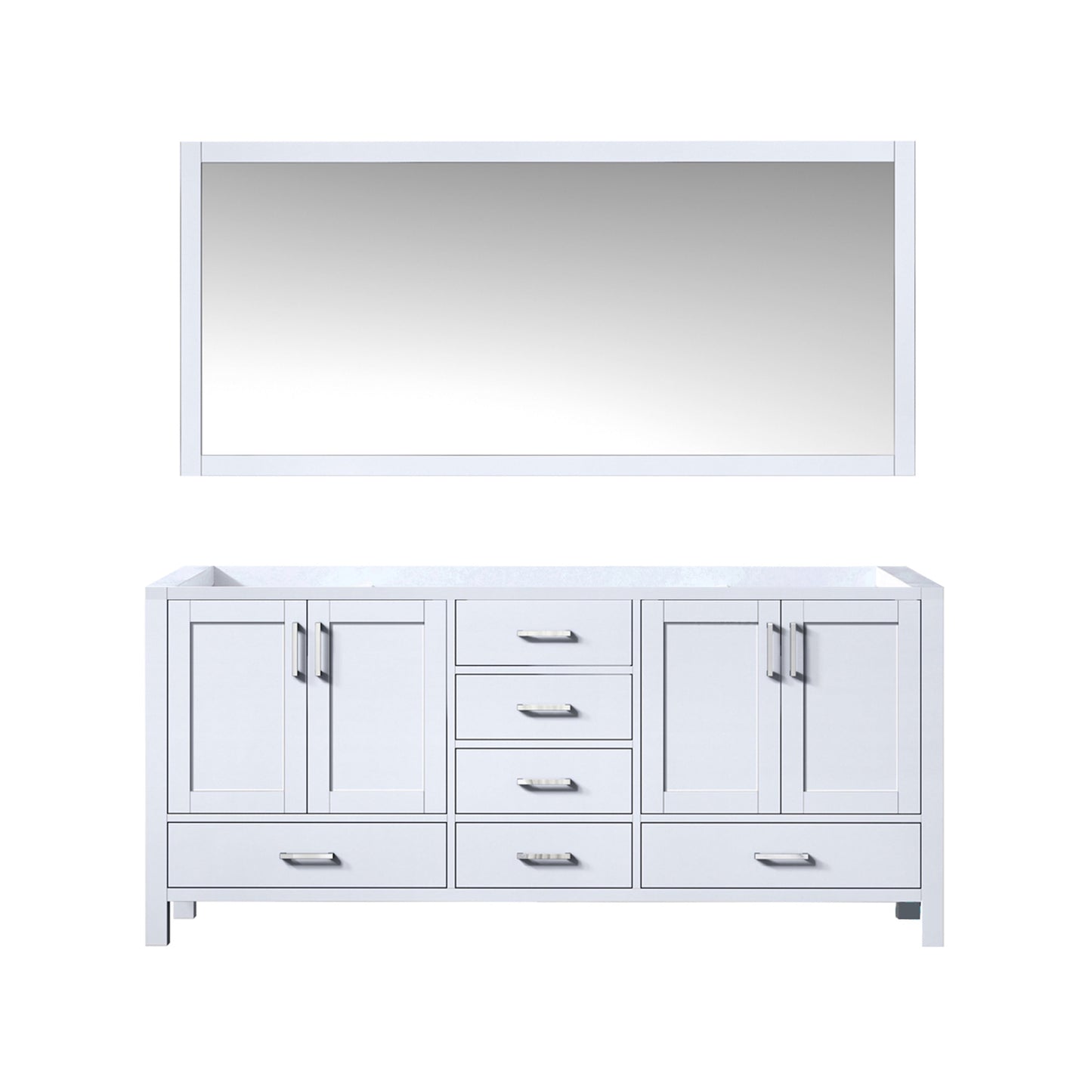 Jacques 72 in. W x 22 in. D White Double Bath Vanity