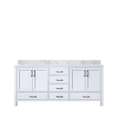 Jacques 72 in. W x 22 in. D White Double Bath Vanity