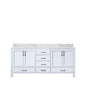Jacques 72 in. W x 22 in. D White Double Bath Vanity