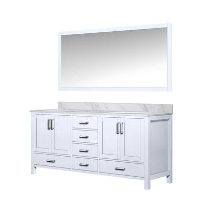 Jacques 72 in. W x 22 in. D White Double Bath Vanity