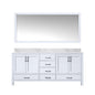 Jacques 72 in. W x 22 in. D White Double Bath Vanity