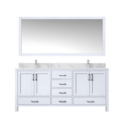 Jacques 72 in. W x 22 in. D White Double Bath Vanity