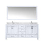 Jacques 72 in. W x 22 in. D White Double Bath Vanity