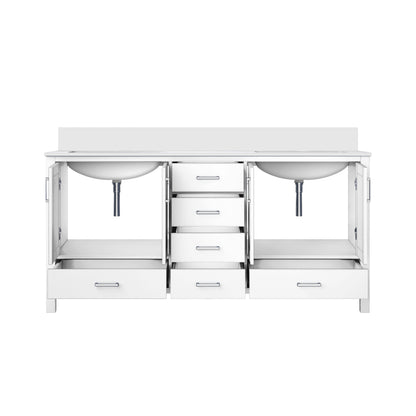 Jacques 72 in. W x 22 in. D White Double Bath Vanity