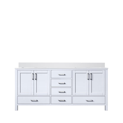 Jacques 72 in. W x 22 in. D White Double Bath Vanity