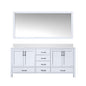 Jacques 72 in. W x 22 in. D White Double Bath Vanity