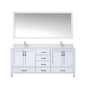 Jacques 72 in. W x 22 in. D White Double Bath Vanity