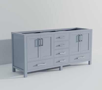 Jacques 72 in. W x 22 in. D Dark Grey Double Bath Vanity