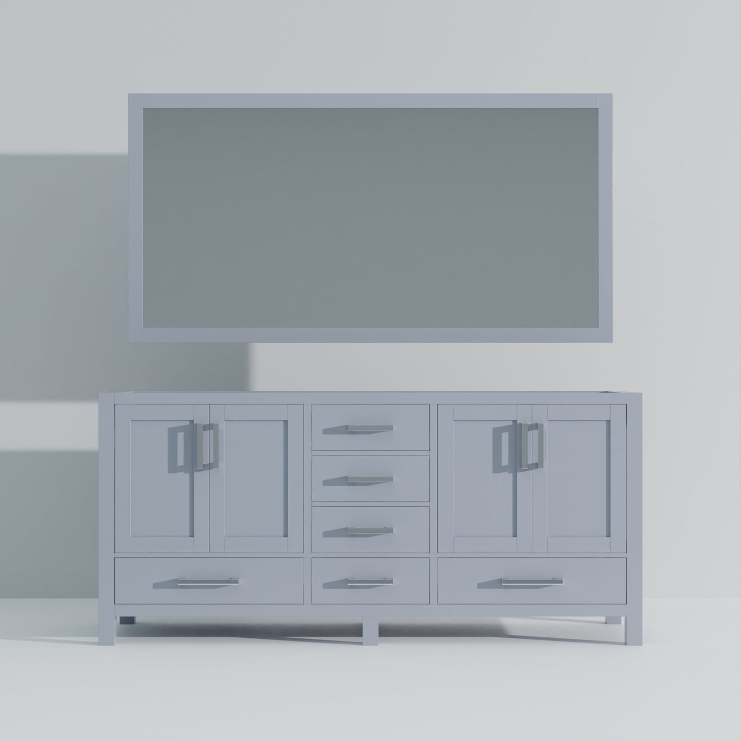 Jacques 72 in. W x 22 in. D Dark Grey Double Bath Vanity