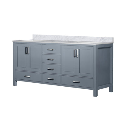 Jacques 72 in. W x 22 in. D Dark Grey Double Bath Vanity