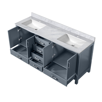 Jacques 72 in. W x 22 in. D Dark Grey Double Bath Vanity