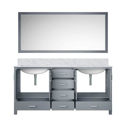 Jacques 72 in. W x 22 in. D Dark Grey Double Bath Vanity