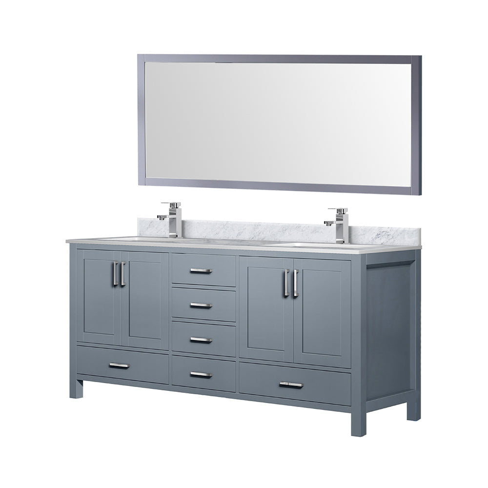 Jacques 72 in. W x 22 in. D Dark Grey Double Bath Vanity