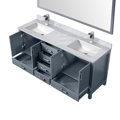 Jacques 72 in. W x 22 in. D Dark Grey Double Bath Vanity