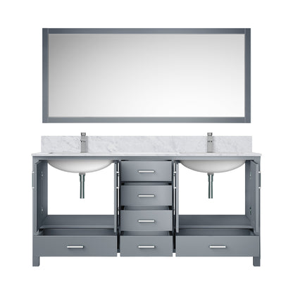 Jacques 72 in. W x 22 in. D Dark Grey Double Bath Vanity
