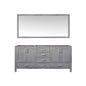 Jacques 72 in. W x 22 in. D Distressed Grey Double Bath Vanity