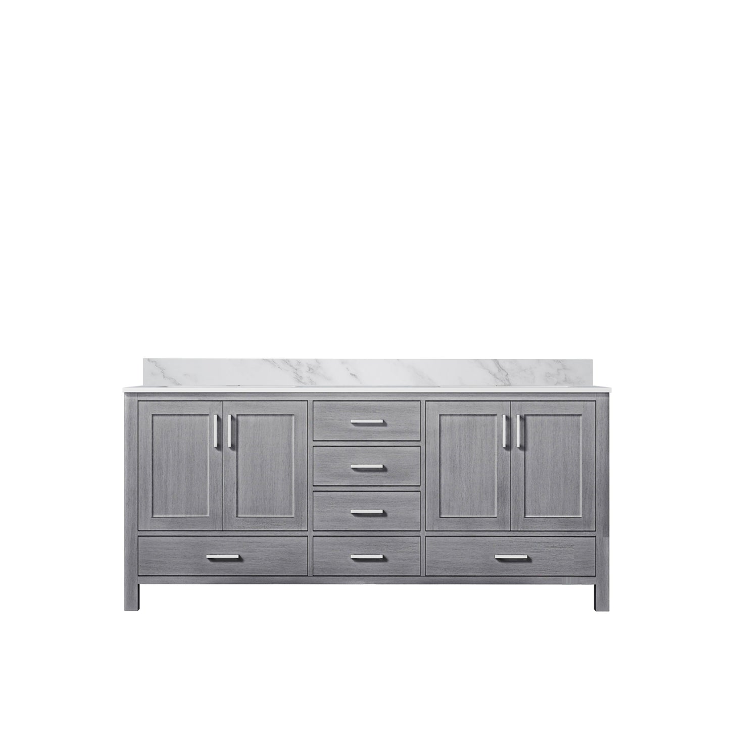 Jacques 72 in. W x 22 in. D Distressed Grey Double Bath Vanity
