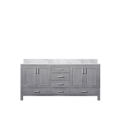 Jacques 72 in. W x 22 in. D Distressed Grey Double Bath Vanity