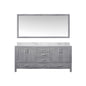 Jacques 72 in. W x 22 in. D Distressed Grey Double Bath Vanity