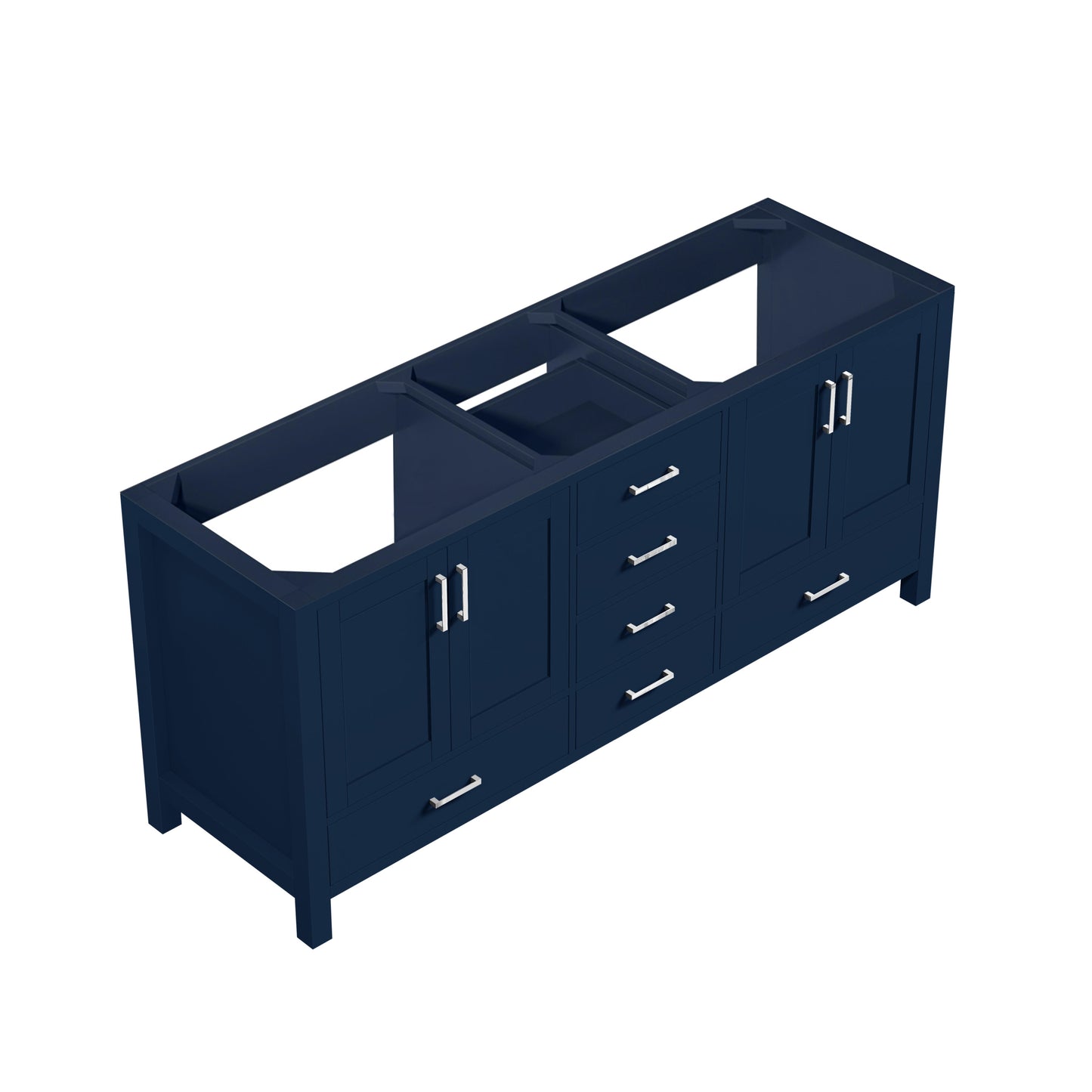Jacques 72 in. W x 22 in. D Navy Blue Double Bath Vanity