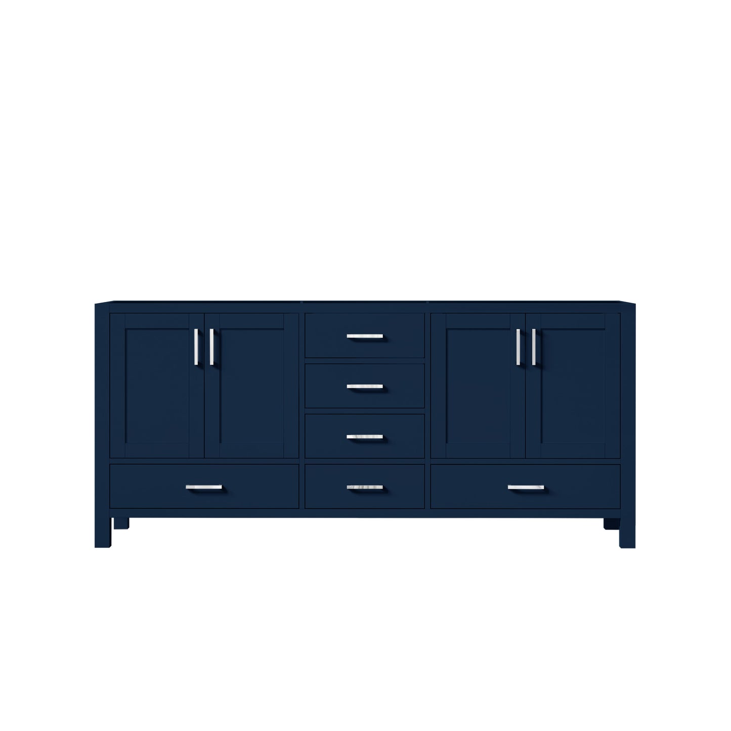 Jacques 72 in. W x 22 in. D Navy Blue Double Bath Vanity