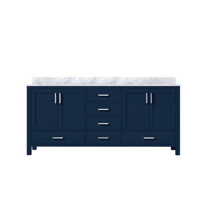 Jacques 72 in. W x 22 in. D Navy Blue Double Bath Vanity