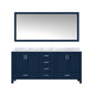 Jacques 72 in. W x 22 in. D Navy Blue Double Bath Vanity