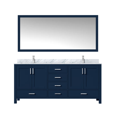 Jacques 72 in. W x 22 in. D Navy Blue Double Bath Vanity